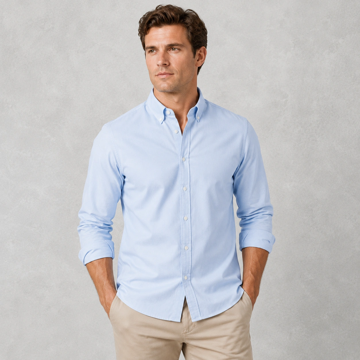 Camisa Social Azul Claro